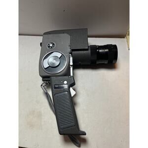 Vintage Canon Zoom 8 Movie Camera- Brown Leather Case- Trigger Grip